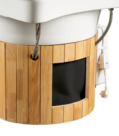 Professionelle braune Haarwaschstation für Friseursalons und Barbershops. Entdecken Sie hochwertige Friseurstühle, Barberstühle, Hocker18