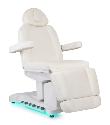 Derma Contour Azzurro 708B Exclusive Electric Cosmetic Chair, 4 Motors, with heating, white