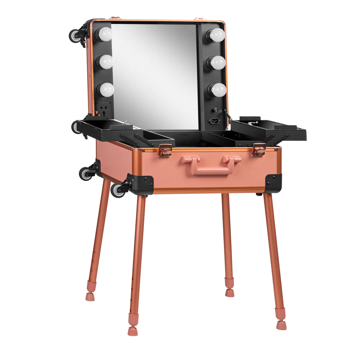 Kosmetik Equipment, Make-up Studio Ausstattung, Make-up Artist Ausstattung, Make-up Artist Arbeitsplatz, mobiler Make-up Artist Stand, Make-up Station für Visagisten,