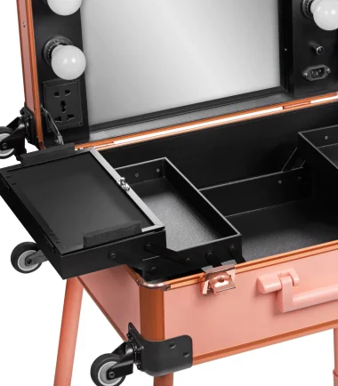 Kosmetik Equipment, Make-up Studio Ausstattung, Make-up Artist Ausstattung, Make-up Artist Arbeitsplatz, mobiler Make-up Artist Stand, Make-up Station für Visagisten,4