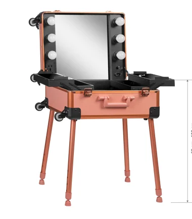 Kosmetik Equipment, Make-up Studio Ausstattung, Make-up Artist Ausstattung, Make-up Artist Arbeitsplatz, mobiler Make-up Artist Stand, Make-up Station für Visagisten,8