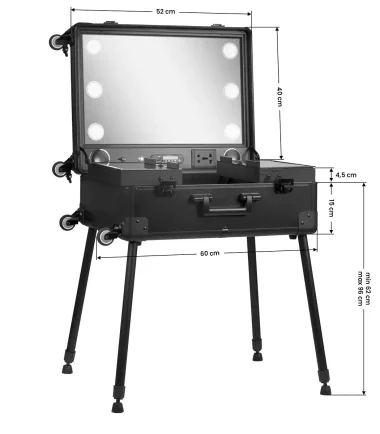 Make-up Ständer, Make-up-Ständer, Make-up Stand, mobiler Make-up Ständer, tragbarer Make-up Ständer, Make-up Ständer tragbar, Make-up Station, mobile Make-up Station7