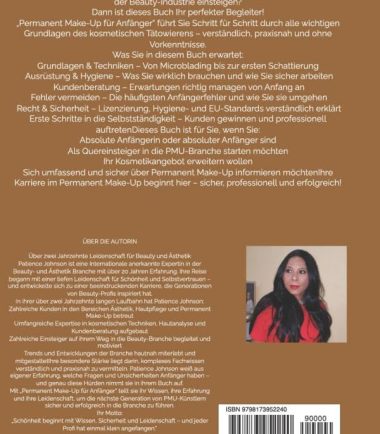 PMU Grundlagen, Beauty-Branche, Patience Johnson, Permanent Make-up Karriere, kosmetische Pigmentierung lernen, Permanent Make-up Studio eröffnen1